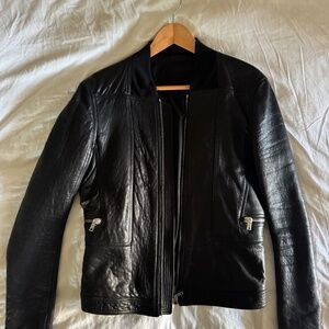 Rick Owens leather jacket made with 100% lamb leather